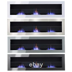 Bio Ethanol Fireplace Insert/Wall Mounted Fire Patio Burner Heater Indoor Fire