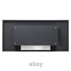 Bio Ethanol Fireplace Inset Recessed/Wall Mounted Biofire Fire with Glass Panel