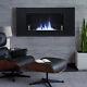 Bio Ethanol Fireplace Inset Wall Mounted Stainless Steel Glass Burner Eco Heater