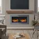 Bio Ethanol Fireplace Inset Wall Mounted Steel Glass Clean 2/3 Burner Eco Heater