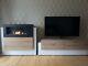 Bio Ethanol Fireplace & Matching Tv Stand With Built In Storage