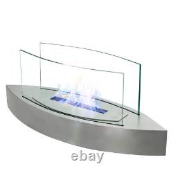 Bio Ethanol Fireplace Oval Tabletop Fire Bowl Indoor Outdoor Camping Fire Burner