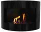 Bio Ethanol Fireplace Riviera Deluxe Black Wall Fire Place With Firebox 1 Liter
