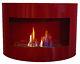 Bio Ethanol Fireplace Riviera Deluxe Red Wall Fire Place With Firebox 1 Liter