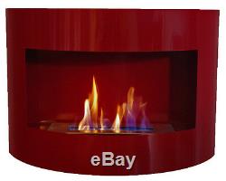 Bio Ethanol Fireplace RIVIERA DELUXE Wall Fire Place with Firebox 1 Liter 