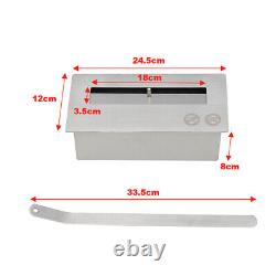 Bio Ethanol Fireplace Stainless Steel Glass Clean Stand Flame Heater White Suite