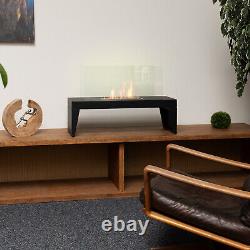 Bio-Ethanol Fireplace Stand Fireplace Room Divider 80 x 30 x 41 cm Decorative Fireplace Oven