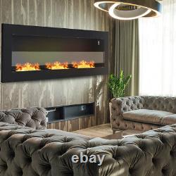 Bio Ethanol Fireplace Stove Black Wall Insert Fire Home Biofire Fire 1200400mm