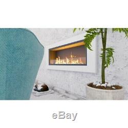 Bio Ethanol Fireplace Wall Mounted Eco Fire Decofire 150cm 10 burners with glass