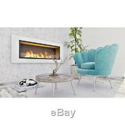 Bio Ethanol Fireplace Wall Mounted Eco Fire Decofire 150cm 10 burners with glass