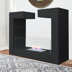 Bio Ethanol Fireplace with Adjustable Flames Floor/Tabletop Heater Fireplace NEW