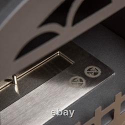 Bio Ethanol Freestanding Fireplace Stove Heater 0.9L Black Indoor Smokeless