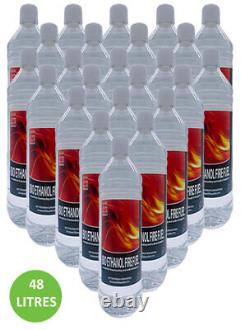 Bio Ethanol Fuel 1-48L Bioethanol liquid for fireplaces +FREE TOFFEE ODOUR SHOT