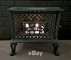 Bio Ethanol Godin Stove Chauffette Fireplace Nouveau Enamelled Cast-iron Antique