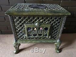 Bio Ethanol Godin Stove Chauffette Fireplace Nouveau Enamelled Cast-iron Antique