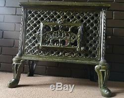 Bio Ethanol Godin Stove Chauffette Fireplace Nouveau Enamelled Cast-iron Antique