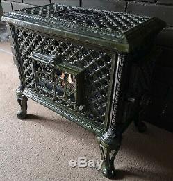 Bio Ethanol Godin Stove Chauffette Fireplace Nouveau Enamelled Cast-iron Antique