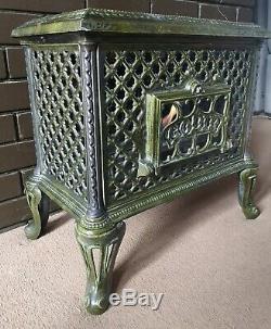 Bio Ethanol Godin Stove Chauffette Fireplace Nouveau Enamelled Cast-iron Antique