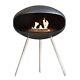 Bio-ethanol Modern Cocoon Shape Freestanding Stove Fireplace (non Electric)