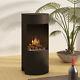 Bio-ethanol Real Flame Fireplace With Bottle Wood Burning Log Free Standing Heater