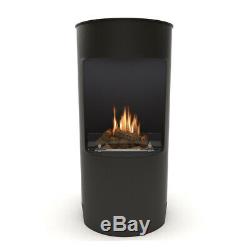 Bio-Ethanol Real Flame Fireplace With Bottle Wood Burning Log Free Standing Heater