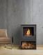 Bio Ethanol Stove Charcoal Black Stove 3 With Log Wood Store