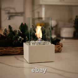 Bio Fireplace Tango 1 White In/out Door Patio Heater From The Manufacturer