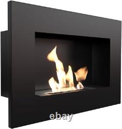 Bio Fireplace, Wall-Mounted, Ethanol Black, 400x600mm, Delta