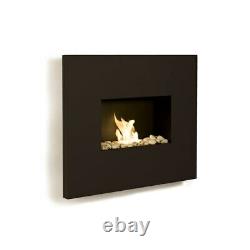 Bio Fires Black Graphite Onyx Wall Mounted Fireplace Bio Fires