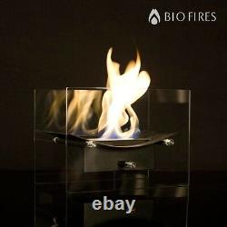 Bio Fires Bow Bio Ethanol Burner Black and White Bioethanol Fuel