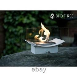 Bio Fires Bow Bio Ethanol Burner Black and White Bioethanol Fuel