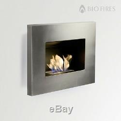 Bio Fires Sterling II Stainless Steel Wall-hanging Bio Ethanol Fire