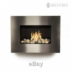 Bio Fires Sterling II Stainless Steel Wall-hanging Bio Ethanol Fire