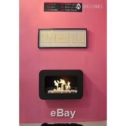 Bio Fires Wall Hanging Black Serenity Bio Ethanol Fire Place Free Standing