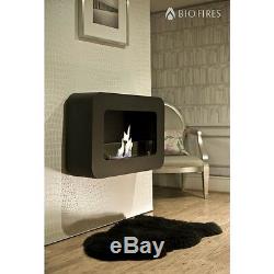 Bio Fires Wall Hanging Black Serenity Bio Ethanol Fire Place Free Standing