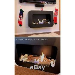 Bio Fires Wall Hanging Black Serenity Bio Ethanol Fire Place Free Standing