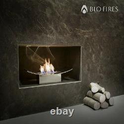 Bio Fires Zen Bio Fireplace in Mirrored Finish