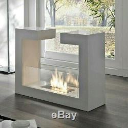 Bio ethanol Fireplace Freestanding Modern White Portable Home Decor TÜV cert