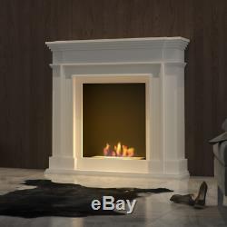 Bio ethanol Fireplace Freestanding White Contemporary Fireplace TUV Certificate