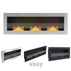 Bio ethanol Fireplace Indoor Biofire Fire Burner Heater Wall Mounted or Inset