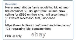 Bio ethanol burner insert