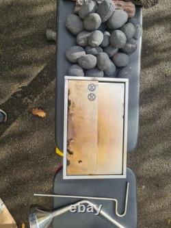 Bio ethanol burner insert, ceramic logs and coall