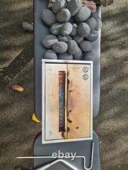 Bio ethanol burner insert, ceramic logs and coall