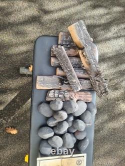 Bio ethanol burner insert, ceramic logs and coall