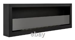 Bio ethanol fireplace S-Line BOX 120cm with glass. Bio-fireplace wall, hanging