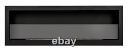 Bio ethanol fireplace S-Line BOX 120cm with glass. Bio-fireplace wall, hanging