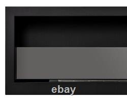 Bio ethanol fireplace S-Line BOX 120cm with glass. Bio-fireplace wall, hanging