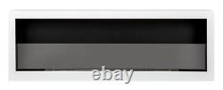Bio ethanol fireplace S-Line BOX 120cm with glass. Bio-fireplace wall mounted