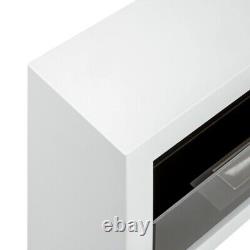 Bio ethanol fireplace S-Line BOX 120cm with glass. Bio-fireplace wall mounted
