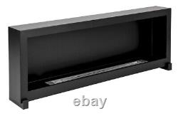 Bio ethanol fireplace freestanding S-Line BOX 120cm WITHOUT glass, indoor